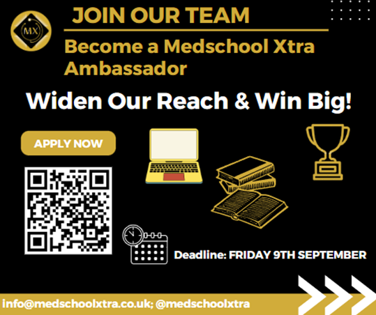 medschoolxtra's tweet photo. 👨‍⚕️👩‍⚕️ Are you a medical student or doctor?
Could you be a Medschool Xtra Ambassador?
#meded #teamwork #CV #transferableskills

✅ To find out more &amp; register your interest, scan the QR code or visit: https://t.co/wiSddV3Yyb https://t.co/ZkZz9VOW35