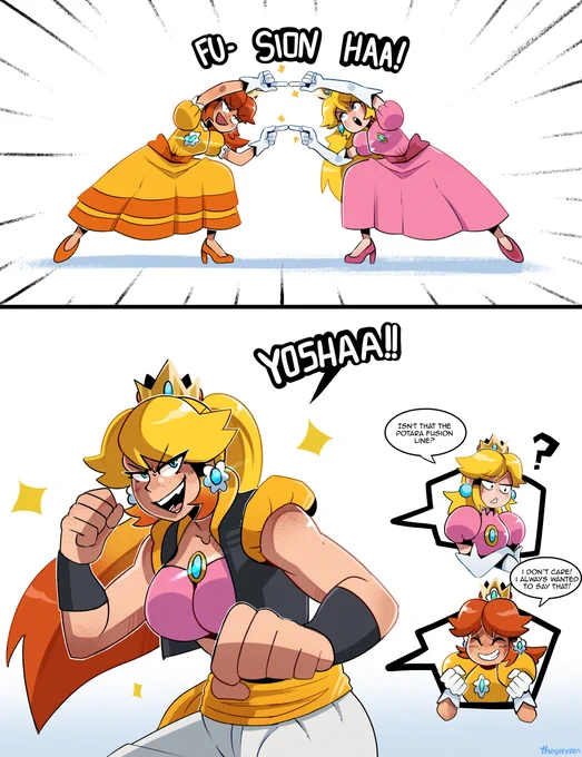 Peach + Daisy + Fusion dance = Paisy!🍑🌼 