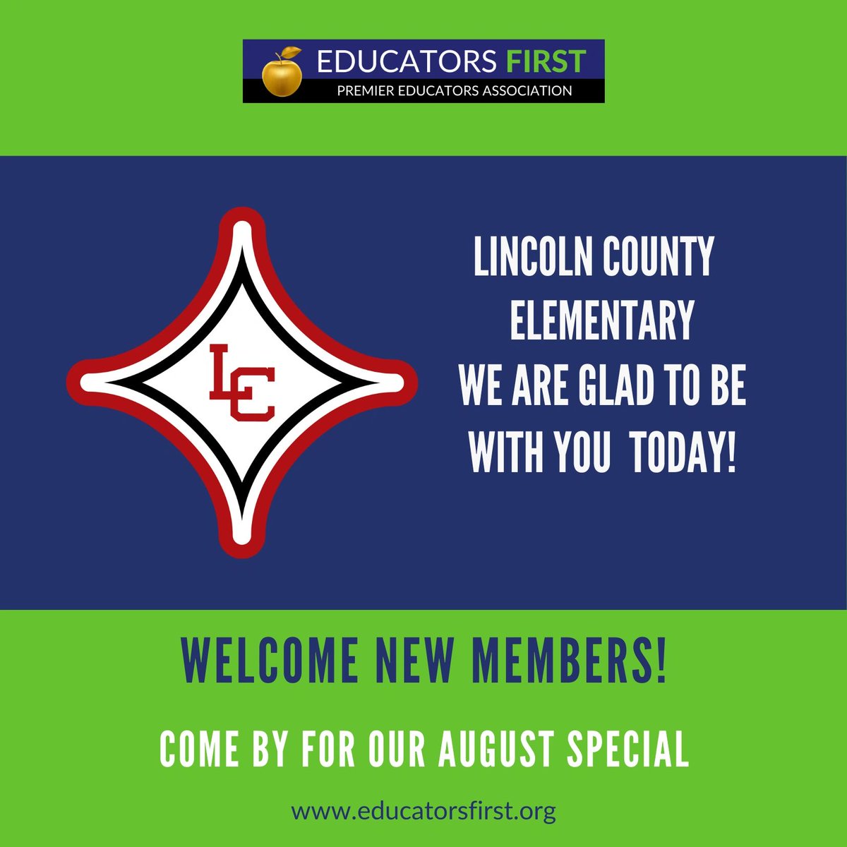 educators1st's tweet image. Welcome new members at Lincoln County Elementary!  It was a great day at our school visit!

#LincolnCountySchools
#educatorsfirst