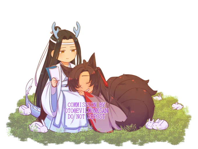 dragonji &amp; foxxian commission for @/smuffily 