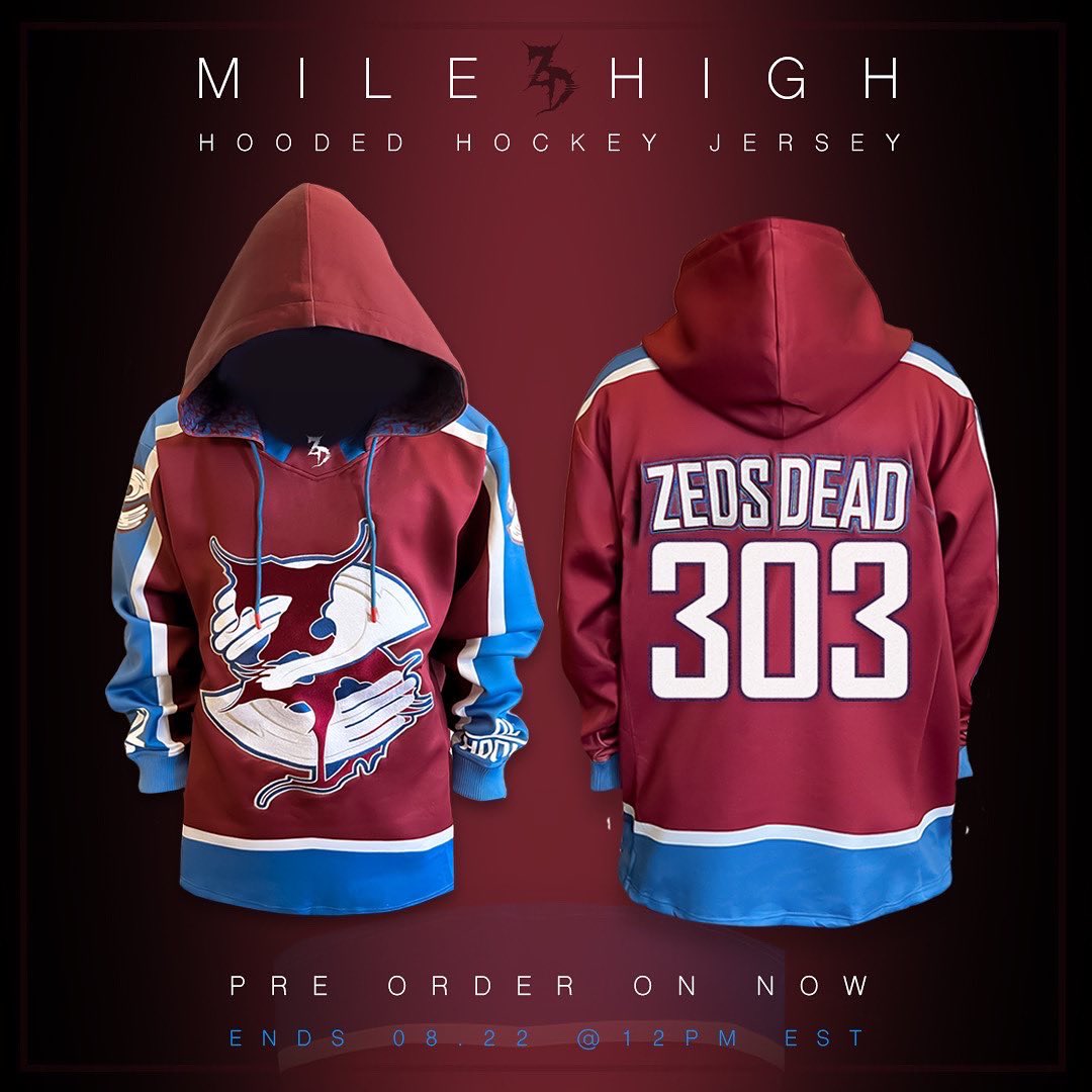 Zeds Dead on X: HOODED HOCKEY JERSEYS ARE HERE. Order now til end