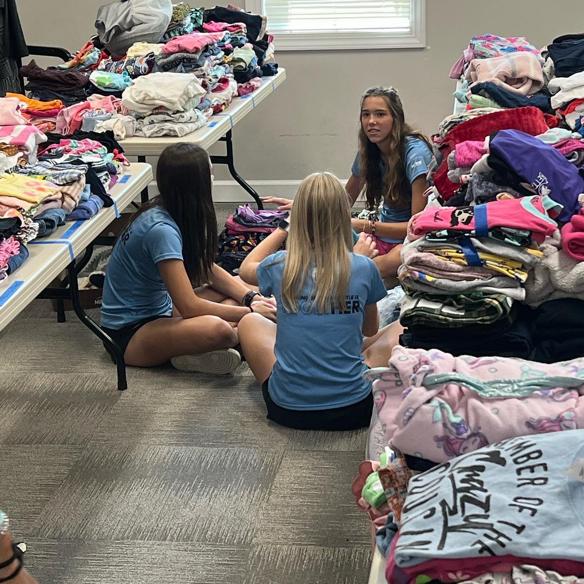 TheStJamesFC's tweet photo. ππ€This week some of our players went to @TOLministries to help sort, fold, and organize clothes, shoes, school supplies, & backpacks. #TOL has an event THIS Saturday at the Crossroads Baptist Church ππClothing & Backpack Giveaway.
#FCVGivesBack
#FCV #TSJFCV
#TheFutureisFCV https://t.co/PD67a40zB4