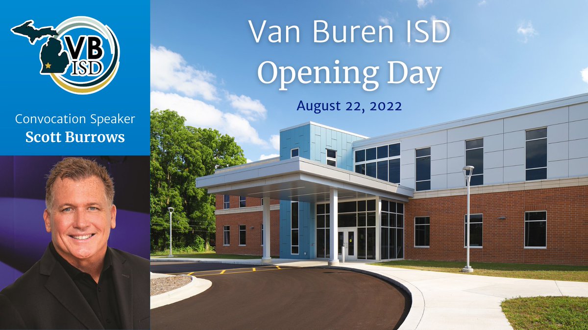 Kids are heading back to school and so are the educators! Very excited to help Van Buren ISD staff kick off the school year on Monday!

#visionmindsetgrit #educationspeaker #convocationspeaker