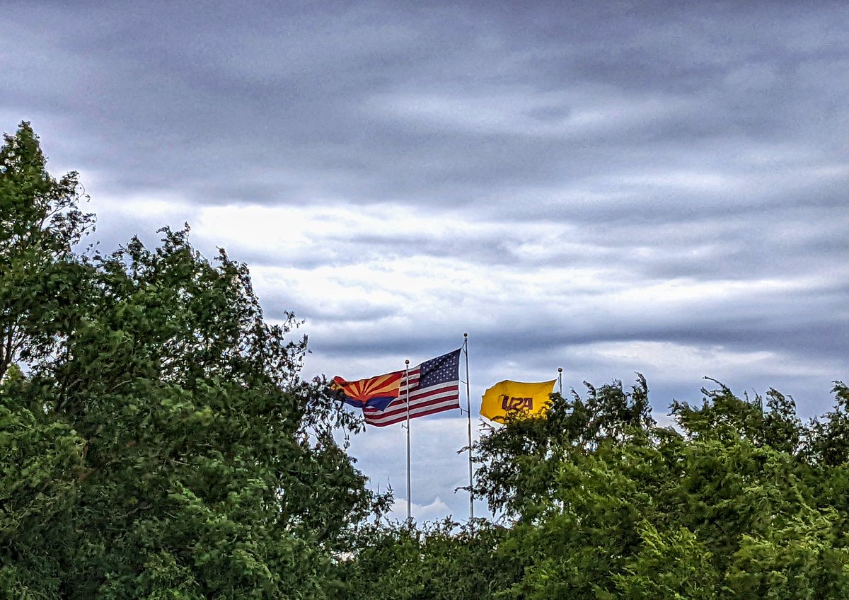 From vacation- to finally getting COVID for the 1st time (like many others I've heard)- to the first day of classes teaching at ASU. It's been a crazy month! I swung by campus last night to get in some of the spirit, arrived just as storms were rolling in #meteorology #ASUOnline