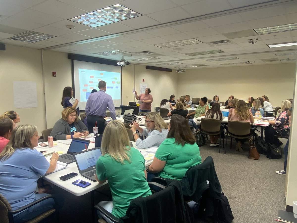 PCSD Elementary Literacy Coaches &amp; Instructional Lead Teachers collaborating around literacy data to accurately place students in literacy instruction. <a href="/kfreedman100/">KIM FREEDMAN</a> #closingthegaps #scienceofreading
