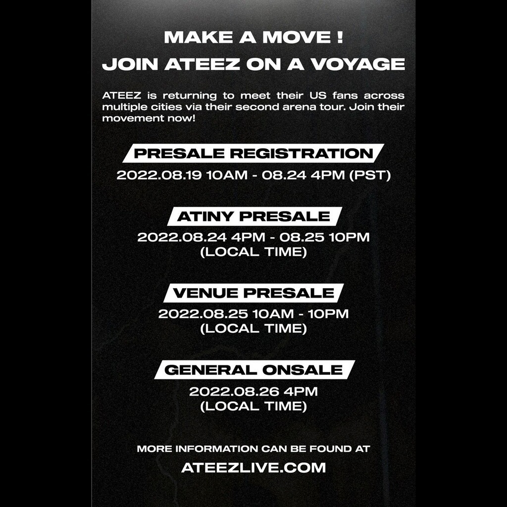 ATEEZ(에이티즈) on Twitter "RT aegpresents It’s time to register for the
