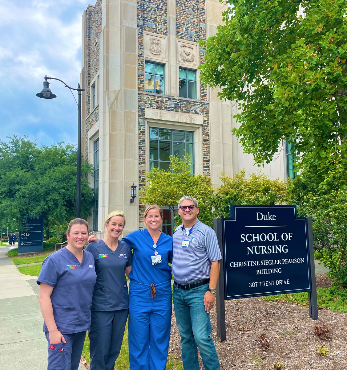 TennysonDNP's tweet photo. Today we met w some wonderful colleagues from Australia🇦🇺 to share our passion for #NPeducation! We talked about furthering the NP profession +increasing patients’ access to care globally 🌎 

We are so proud of our community and work at @DukeU_Nursing ❤️

#NPslead #nursetwitter https://t.co/qB4MyueMLT