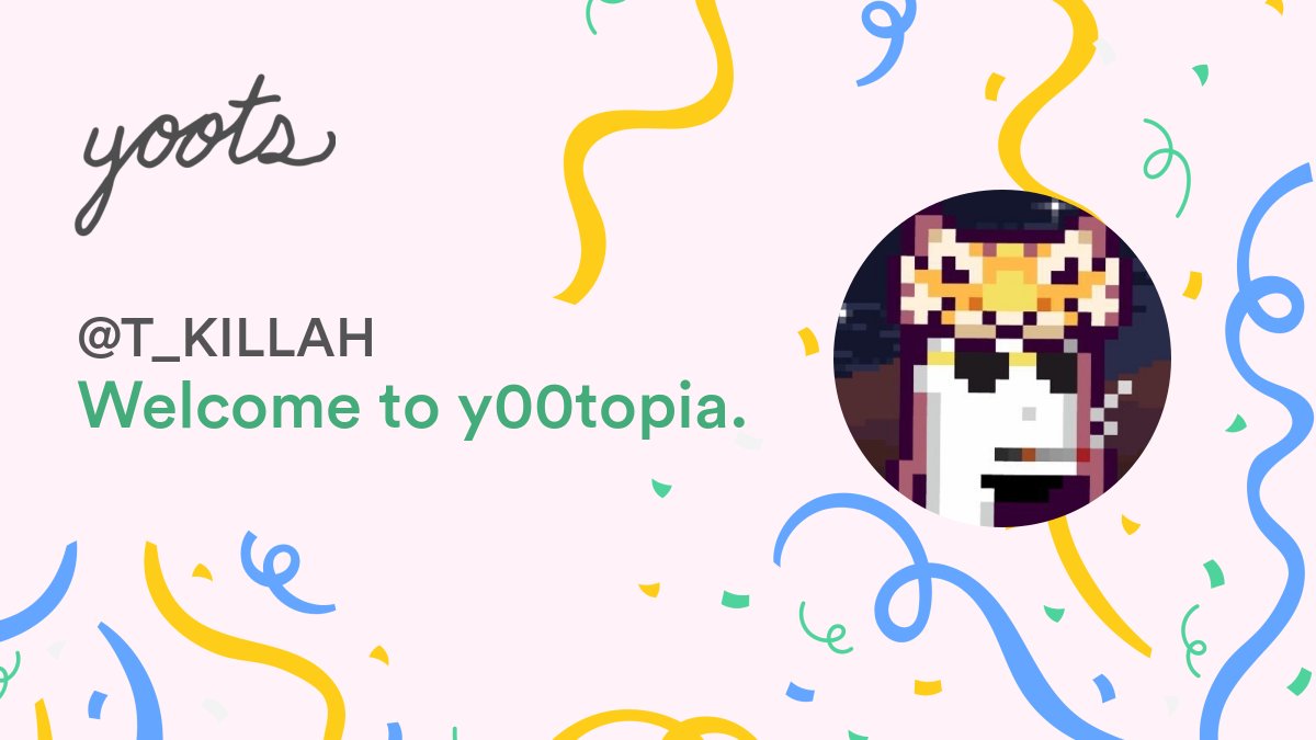 y00tlist's tweet photo. Welcome @T_KILLAH.

Your application for @y00tsNFT has been accepted. https://t.co/5gy4cmcEai