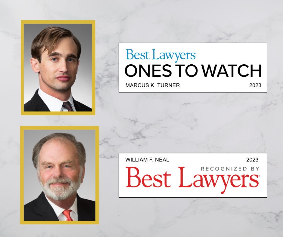 nealashmore's tweet photo. Congratulations to attorney William Neal for the Best Lawyers 2023 award and to attorney Marcus Turner for the Best Lawyers Ones To Watch 2023 award! https://t.co/AaorufHbka