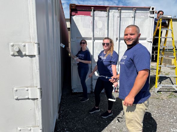 NIPSCO's tweet photo. Our employees supported two charities this week – @OppEnt in Valparaiso & @tradewindsnwi in Merrillville. Both organizations are focused on empowering individuals with disabilities through programs aimed at helping them live a better fulfilled life. #Nonprofit #CSR #NiSource https://t.co/3nL3frwSPG