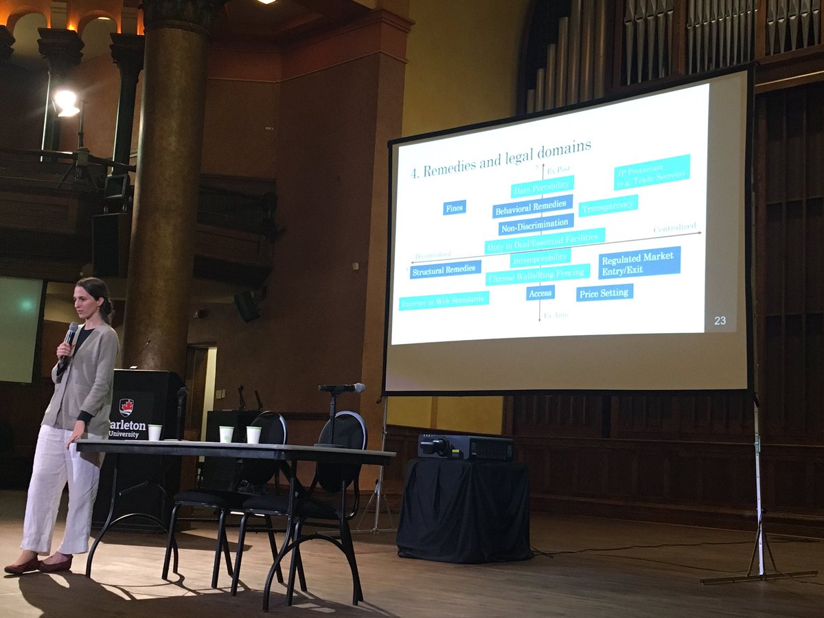 At <a href="/GMICProject/">Global Media and Internet Concentration Project</a> conference, @Elibietti giving an excellent presentation to rethink antitrust and regulation of digital markets, offering a whole host of legal remedies to consider. 

#GMICP2022