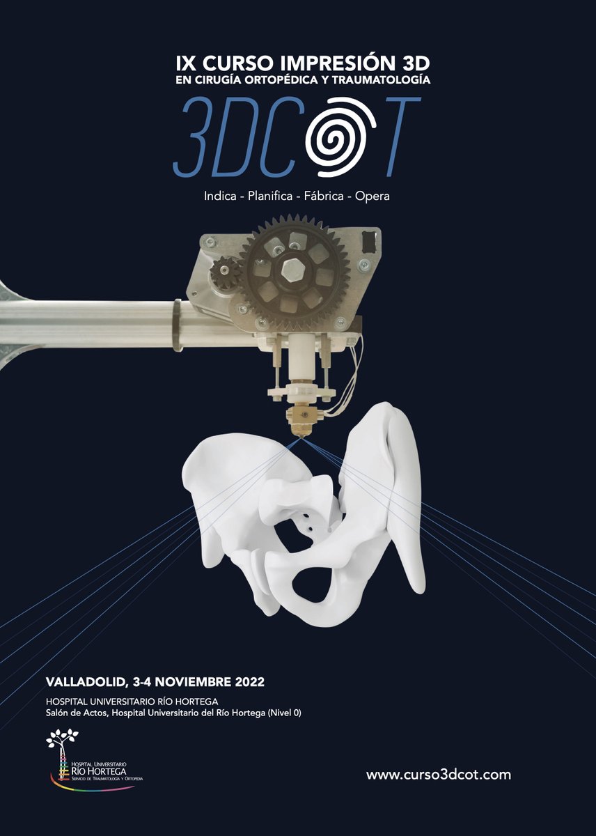 3DCOT (@3dcot) on Twitter photo Aún quedan plazas disponibles en el IX Curso de Impresión 3D en Traumatología y especialidades afines, los días 3 y 4 de noviembre en Valladolid. Dirigido por <a href="/NachoAMS/">I Aguado Maestro</a> <a href="/pabloancano/">Pablo Andrés Cano</a> y <a href="/manueltrauma/">manuel garcia alonso</a> Toda la información está disponible en la web curso3dcot.com Aún quedan plazas disponibles en el IX Curso de Impresión 3D en Traumatología y especialidades afines, los días 3 y 4 de noviembre en Valladolid. Dirigido por <a href="/NachoAMS/">I Aguado Maestro</a> <a href="/pabloancano/">Pablo Andrés Cano</a> y <a href="/manueltrauma/">manuel garcia alonso</a> Toda la información está disponible en la web curso3dcot.com