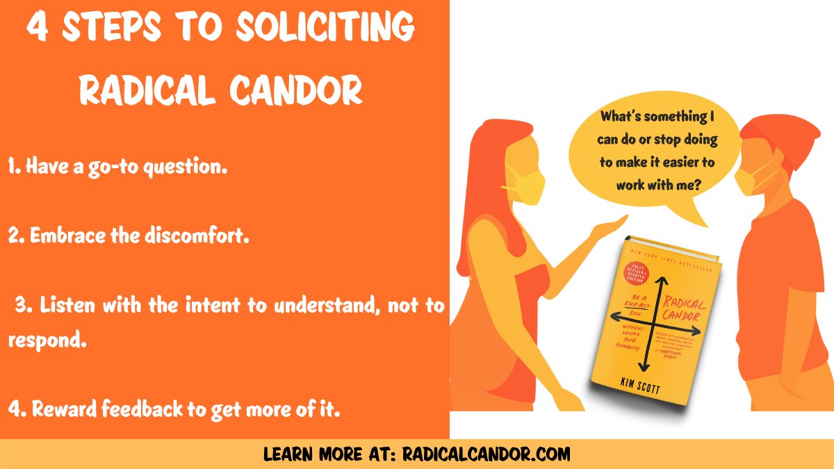 kimballscott's tweet photo. How often do your employees criticize you? How often do they praise you? If it’s all praise & no criticism, beware! You’re having smoke blown up your rear end. Here's how to get real feedback. https://t.co/5aueVB1niR
#RadicalCandor #FeedbackFriday #AskingForFeedback https://t.co/TSlKIMl0cW