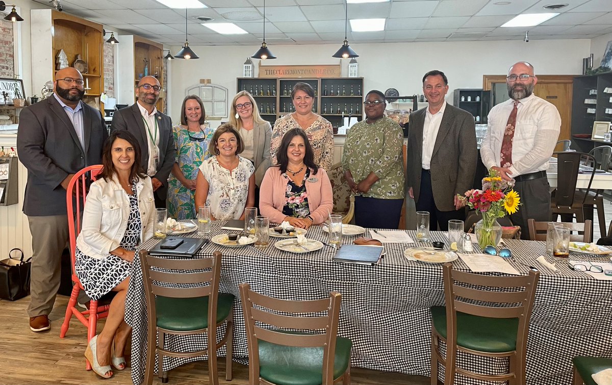 VAGatewayRegion's tweet photo. VGR held its operations meeting this week with local economic development partners at The Claremont Candle Company in the Town of Waverly in Sussex County. Check it out for delightful food and gifts!  A ton of great information was shared. https://t.co/Ebxl6quhmy