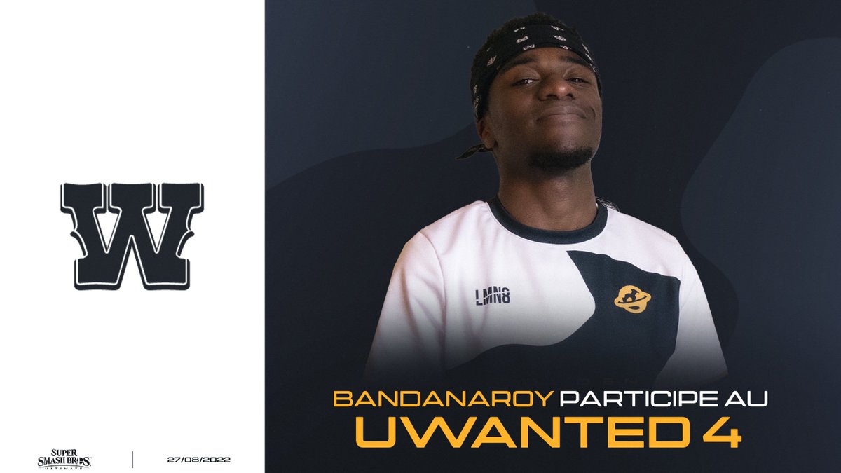 GoldenSpaceGS's tweet photo. Dans une semaine, notre Roy préféré sera de retour pour jouer l'Ultimate WANTED 4 ! 🔥

👤 • @BandanaRoy_GS 
📅 • 27/08
 
#SSBU • #UWanted4 https://t.co/dRonPJnJ5q