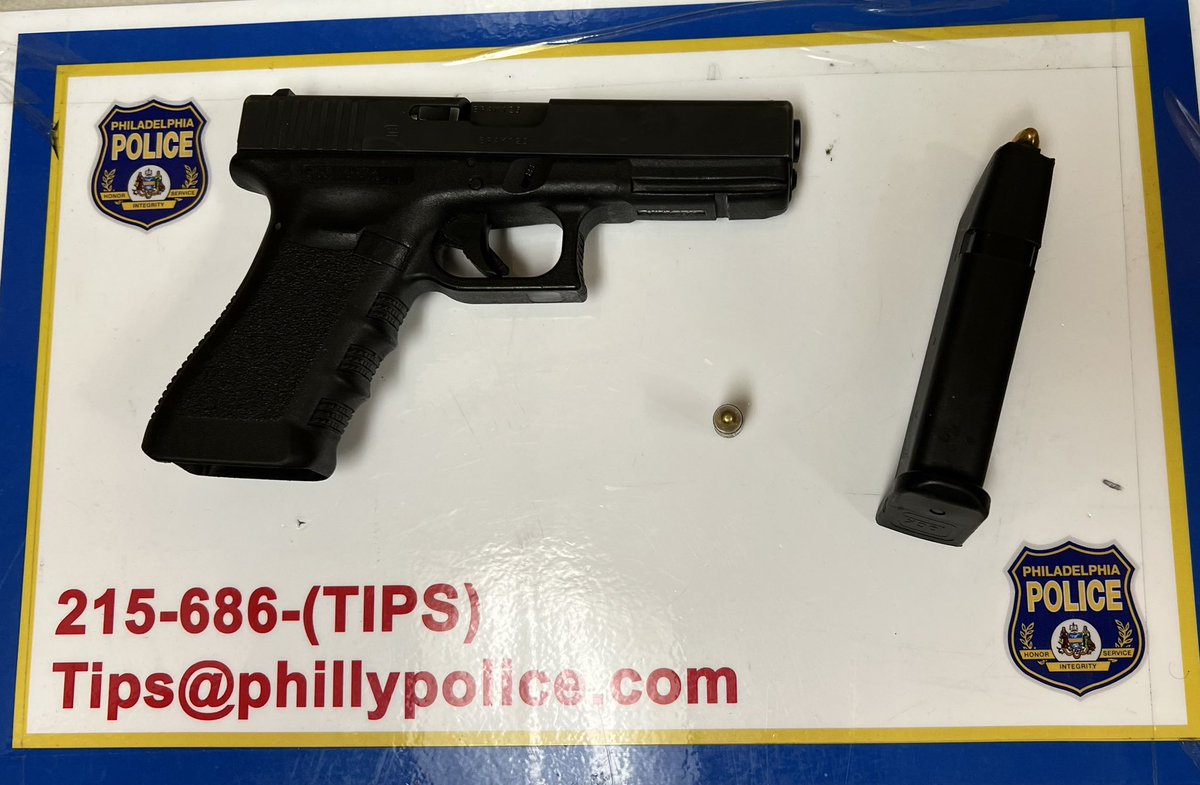 PPDMGillespie's tweet photo. It’s not a good idea to park illegally in a school parking lot with ⬇️ in your vehicle. Good work @PPD18Dist &amp; @PhillyPolice SWDD investigating &amp; arresting the male (prior VUFA) possessing ⬇️⬇️ this morning. https://t.co/iwy7wP3qEF