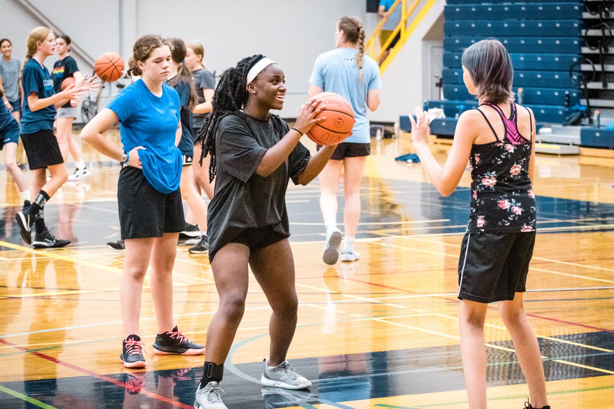 VIUMariners's tweet photo. 🏀 We work hard -- but we have fun, too!

One more session to go tonight for the Mariners in Training girls basketball camp with VIU women's basketball! @sd68hoops @LukeLholmes https://t.co/yfkSBgqJgK