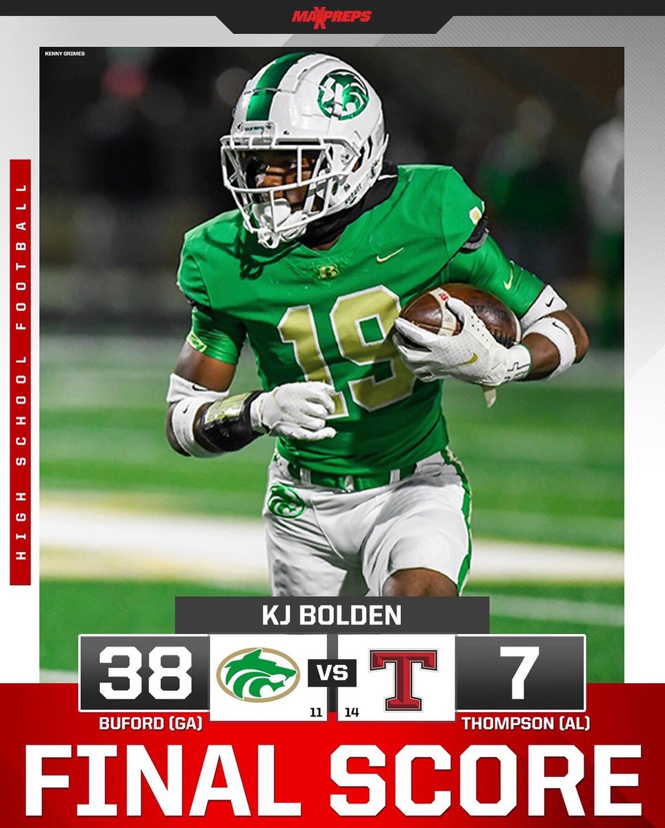 A STATEMENT WIN by No. 11 Buford (GA) over No. 14 Thompson (AL)! 👀 <a href="/buford_football/">Buford Football</a>