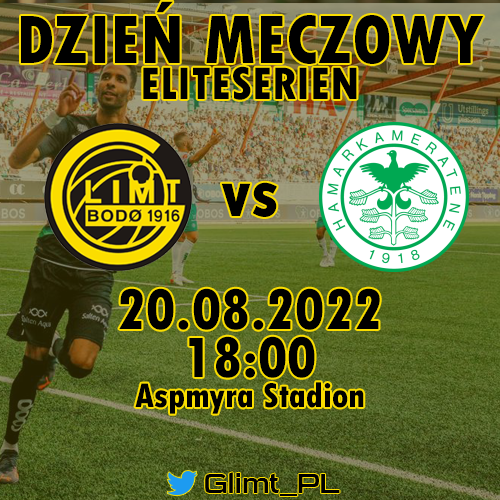 Glimt_PL's tweet photo. Dziś gramy ! ⚽️
🆚 HamKam
🔵 ELITESERIEN Kolejka 19.
⌚18:00
🏟️ Aspmyra Stadion
📺 https://t.co/WiWubxXB2b , https://t.co/6j4a5vK2xb https://t.co/q776fTlXV0