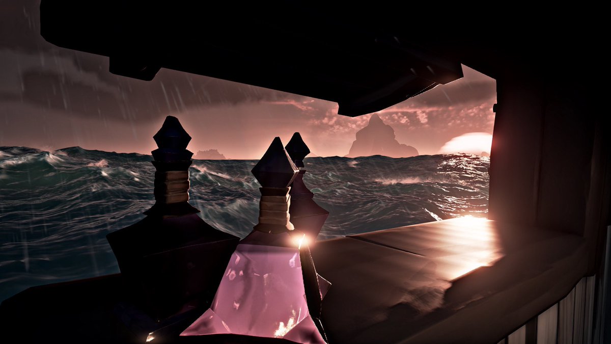 The best view comes after the storm. #SeaOfThieves #VirtualPhotography