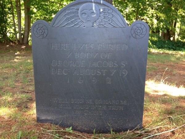 NurseHomestead's tweet photo. #otd in 1692, 5 people were set to be executed: Rev. George Burroughs, Martha Carrier, John Willard, George Jacobs Sr., and John Proctor. George Jacob's body was removed by family and later discovered in the mid 1900’s. In 1992 he was reinterred in the Nurse family burial ground. https://t.co/AsmVDXQrb3