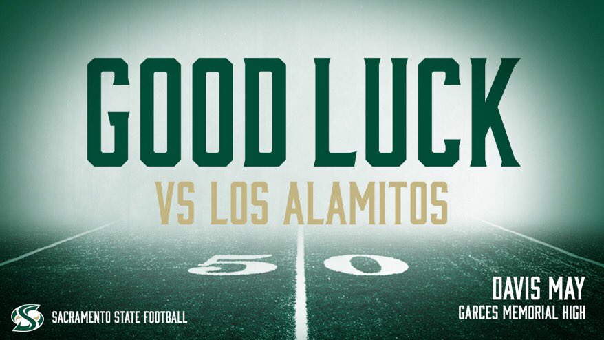 DavisMay11's tweet photo. Thank you @coachkmr and @SacHornetsFB. https://t.co/jJ7LT0qjGU