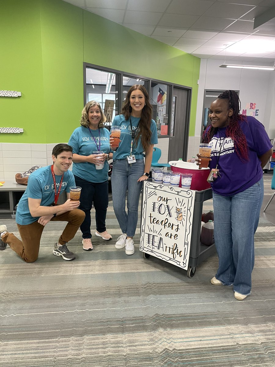 We’re wrapping up another successful week at Fox by celebrating our TEA-riffic teachers and staff! #LikeaFox 🦊