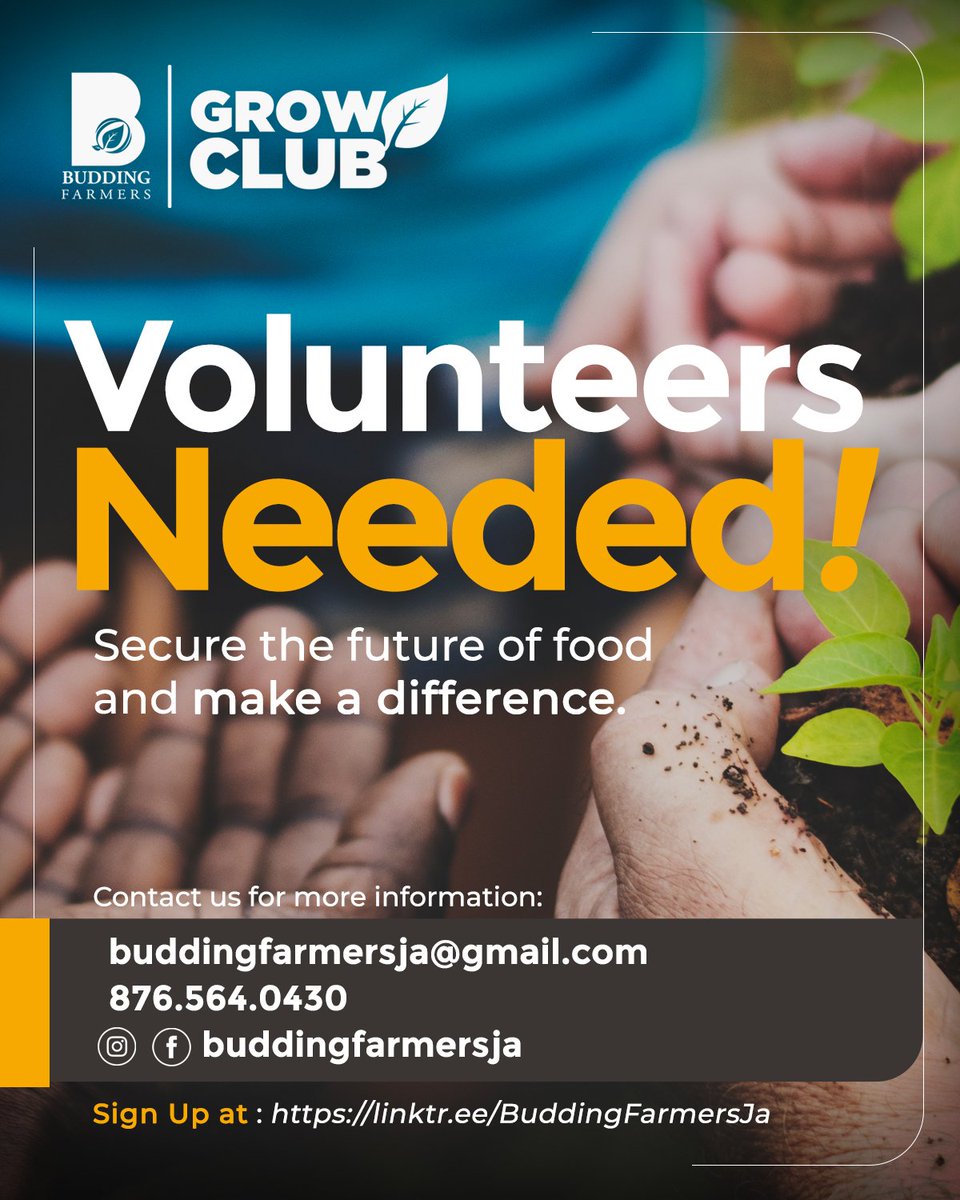 We are growing, and we want you to join our team of volunteers in securing the future of food and making a difference. Soon the Grow Club will be in an early childhood/primary school near you. Interested? Sign up here and feel free to share: linktr.ee/BuddingFarmers…