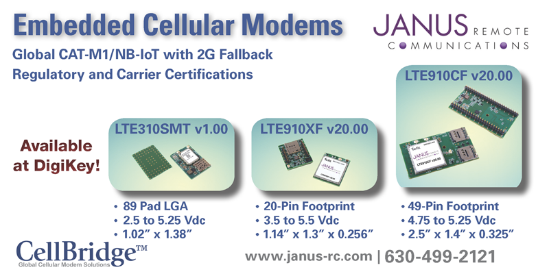 JanusRC's tweet photo. Add #IoT #m2m #connectivity to your #products and #applications quickly and easily with @janus
 #CellBridge #Global #cellular #modems and other #4G #LTE #embedded #devices and #wireless #solutions.  Perfect for new #PCB #telecom #router #projects.

https://t.co/JWXvLfW73s https://t.co/wK7llnkN0y