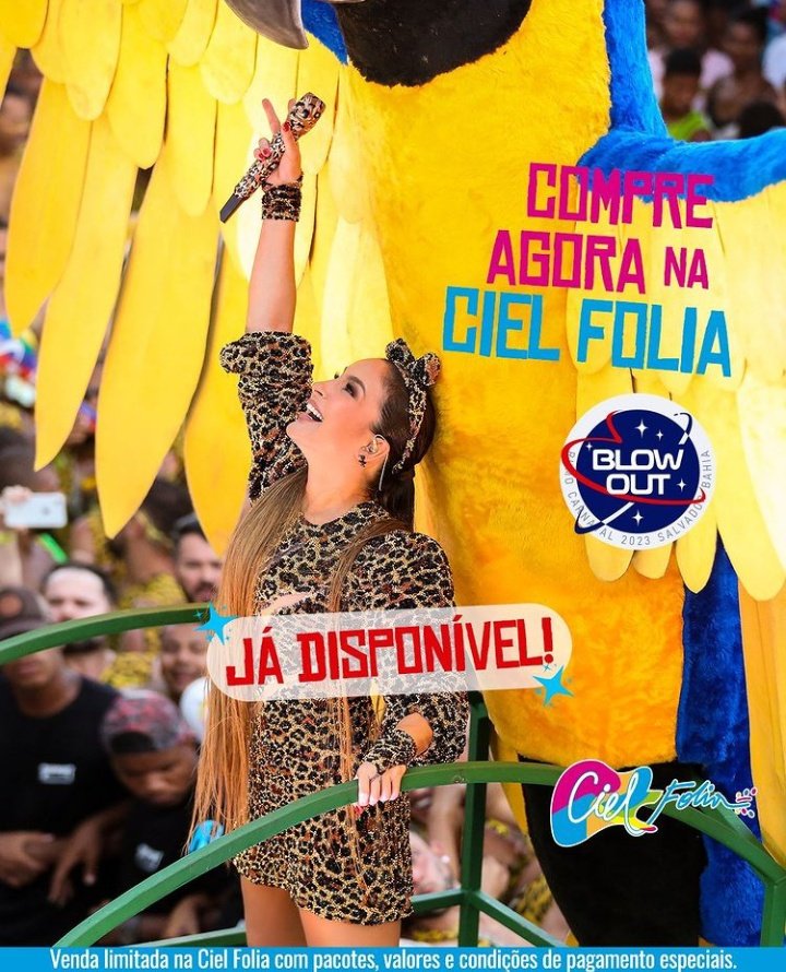 newssette's tweet photo. Vendas iniciadas de todos os Blocos de Claudia Leitte no carnaval de Salvador 2023 🥰

Garanta seu colé para curtir os Blocos Blow Out e Largadinho 👩‍🚀🛸 #CLBRA

🎟️Compre na Ciel Folia: https://t.co/mKDr5MJ7Ig 
🎟️Compre na San Folia: https://t.co/o5D3wTexko https://t.co/Ujs6RkWuNP