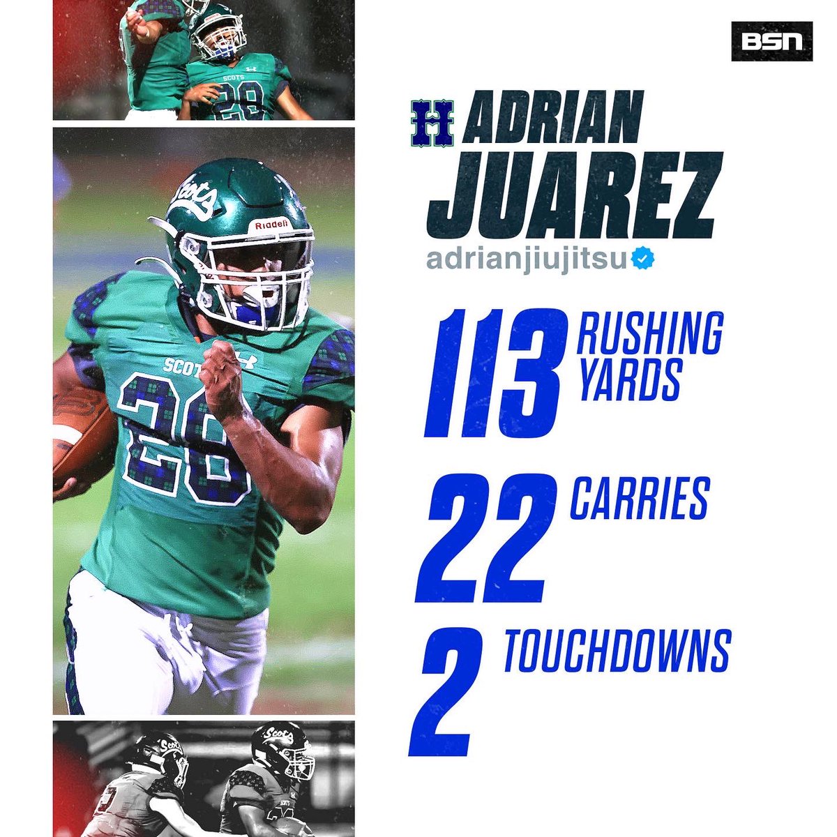 BakoSportsNet's tweet photo. Just give him the ball 🤷‍♂️

@Adrianjiujitsu5 | @scotsfb https://t.co/aEsLs9n9yN