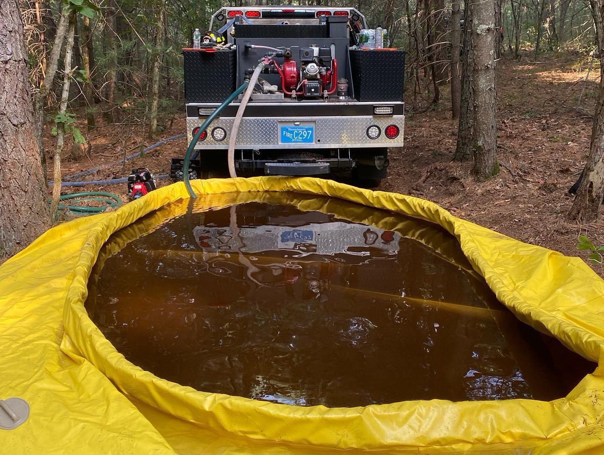Ashland Brush-2 is currently working at a large brush fire in the city of Marlborough along with Mutual Aid from throughout District 14