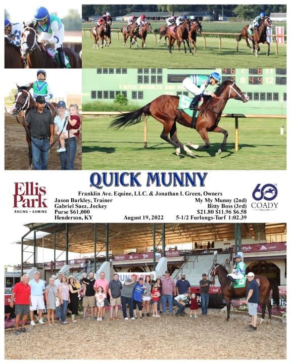 Jason Barkley (@jbark131) on Twitter photo It’s good to be home <a href="/EllisParkRacing/">Ellis Park Racing & Gaming</a>. Congrats to the connections involved in <a href="/franklin_equine/">Franklin Ave. Equine</a>, off what <a href="/skurtz_05/">Shelbi♡</a> called her best breeze ever! Thanks to <a href="/gabe__saez/">Gabriel Saez</a> for a great ride.
📸@CoadyPhoto It’s good to be home <a href="/EllisParkRacing/">Ellis Park Racing & Gaming</a>. Congrats to the connections involved in <a href="/franklin_equine/">Franklin Ave. Equine</a>, off what <a href="/skurtz_05/">Shelbi♡</a> called her best breeze ever! Thanks to <a href="/gabe__saez/">Gabriel Saez</a> for a great ride.
📸@CoadyPhoto
