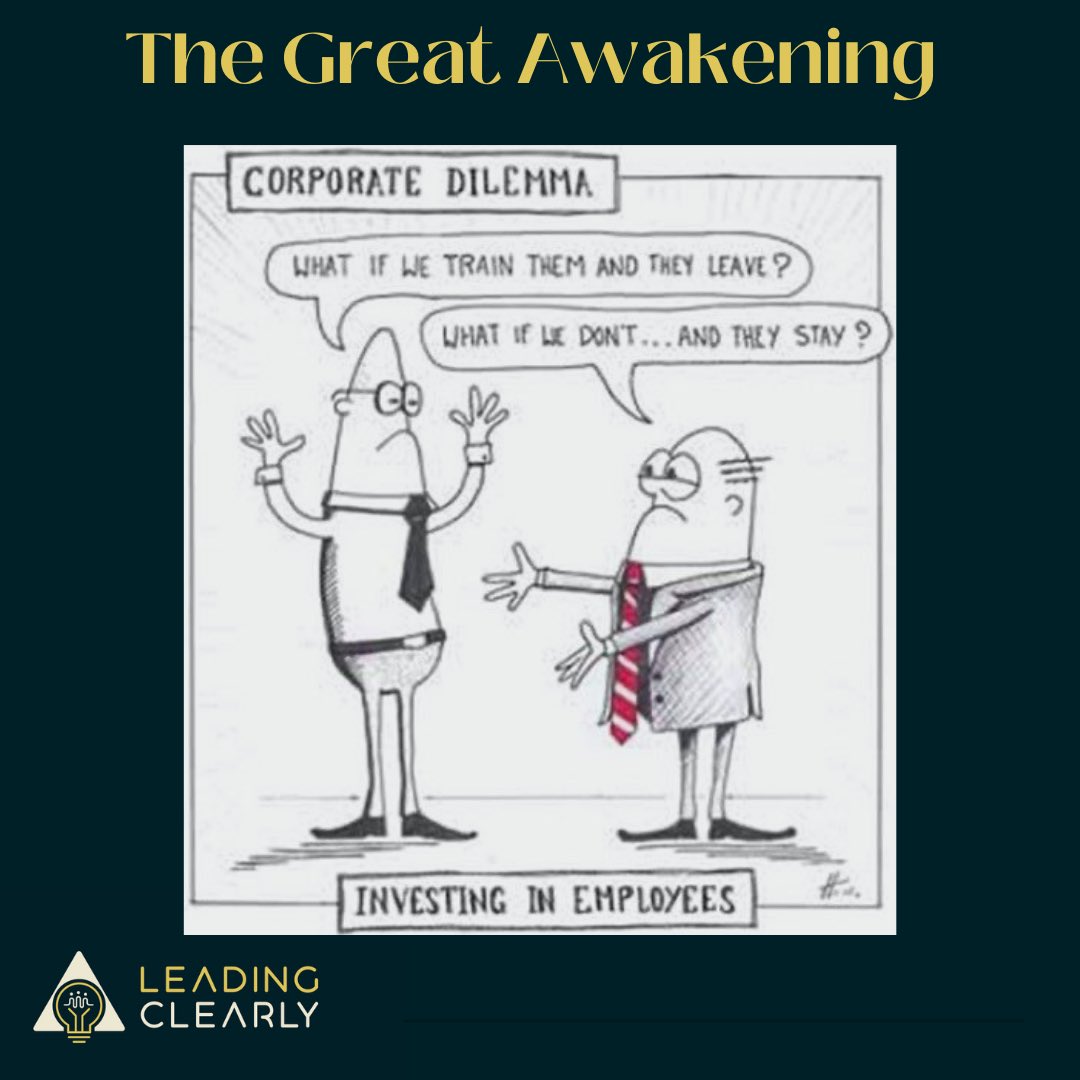Happy Friday!
Nothing like humor to ease the pain. 
We are passing the tipping point for choosing whether or not to empower talent. It’s time to ensure your leaders are LeadingClearly. #leaders #talent