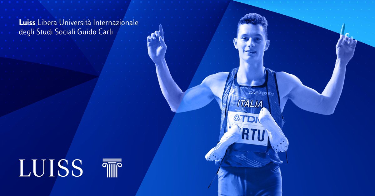 UniLUISS's tweet photo. Filippo #Tortu, il #Luiss Top Athlete campione Olimpico della 4×100, conquista il bronzo nei 200 metri agli Europei di #Monaco2022.
👏🏻 Super Pippo!! #OrgoglioLuiss https://t.co/g5pH9kmO1H
