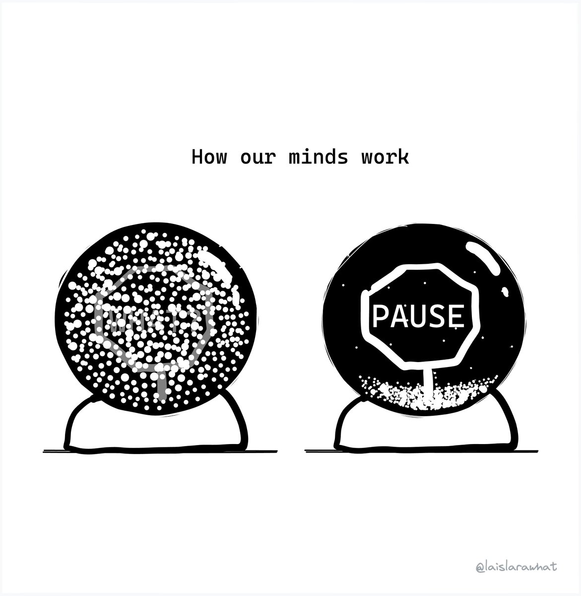 laradesigning's tweet photo. Wait before forming an opinion.
When things happen, let there be a pause.

The longer you let it still, the more things can settle down. 

Put the first impressions up to the test.

The water will be seen clearly. 

Inspired by Zen analogy and a 2018 newsletter from @dailystoic📝 https://t.co/rDzbH5zXrV