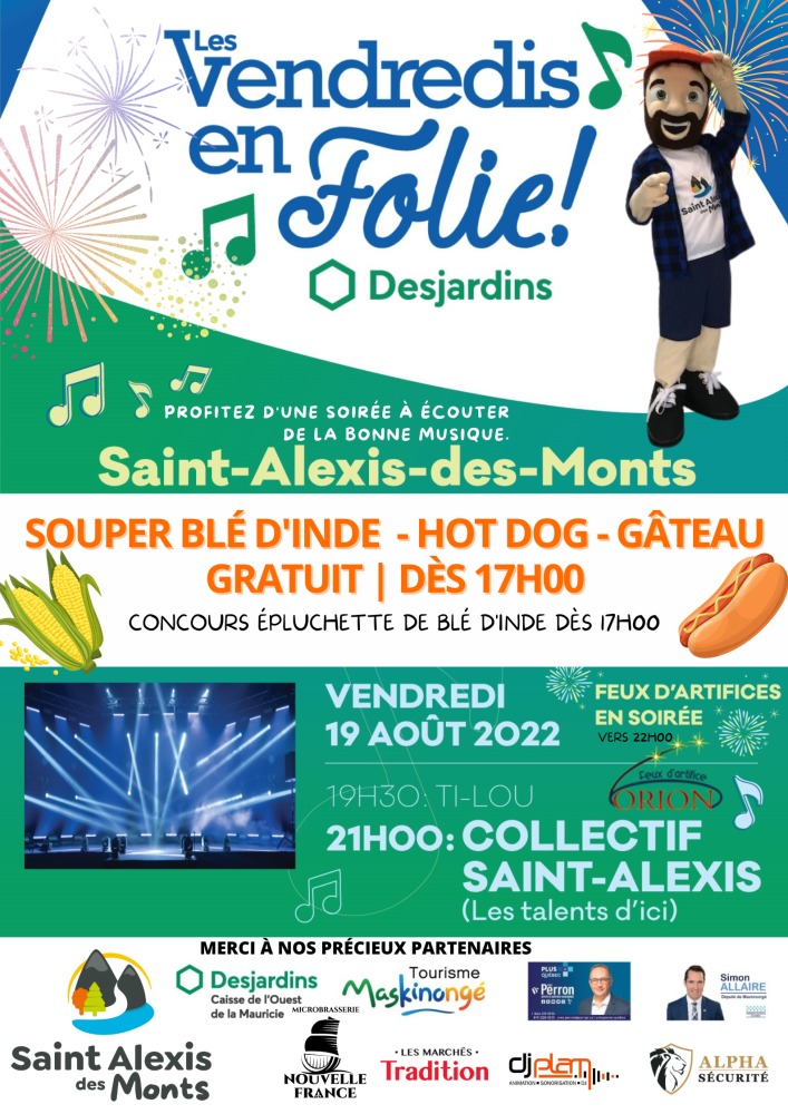 Dernière soirée d'une série d'événements festifs à Saint-Alexis-des-Monts lechodemaskinonge.com/actualites/der…