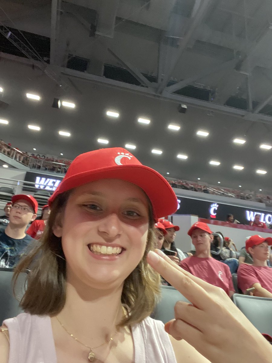 Thanks for hat <a href="/Prez_Pinto/">Neville G. Pinto</a>! New student in the TAP program through <a href="/UC_CECH/">UC CECH</a> I need a football ticket!!!#GoBearCats #Cincinnati