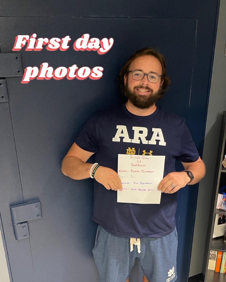 podbless's tweet photo. The guys didn’t want to miss out on the first day photos, and don’t forget to click on the linktree in our profile for our new merch line #podcasting #podernfamily #churchlife #funny #firstdayphotots #merch #podbless https://t.co/lLWlybgmNo