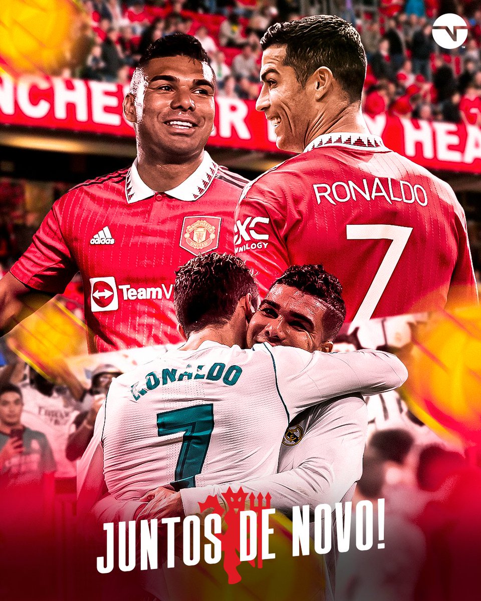 Uma dupla que ganhou QUATRO CHAMPIONS pelo Real Madrid! 🏆🏆🏆🏆 Agora é a vez de tentar reerguer o Manchester United...