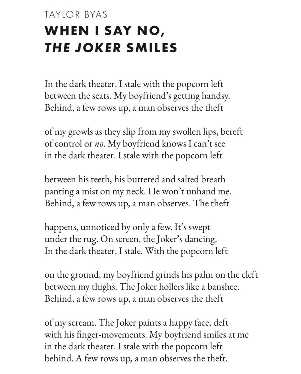 TaylorByas3's tweet photo. I fight with the pantoums, the sonnets, and the sestinas regularly, so it was an honor to have wrestled a villanelle down finally (and to have it land in the amazing @PoetLoreMag!) The incredible print issue is on the way, but in the meantime, happy to share my poem! https://t.co/OHZhC01AuY