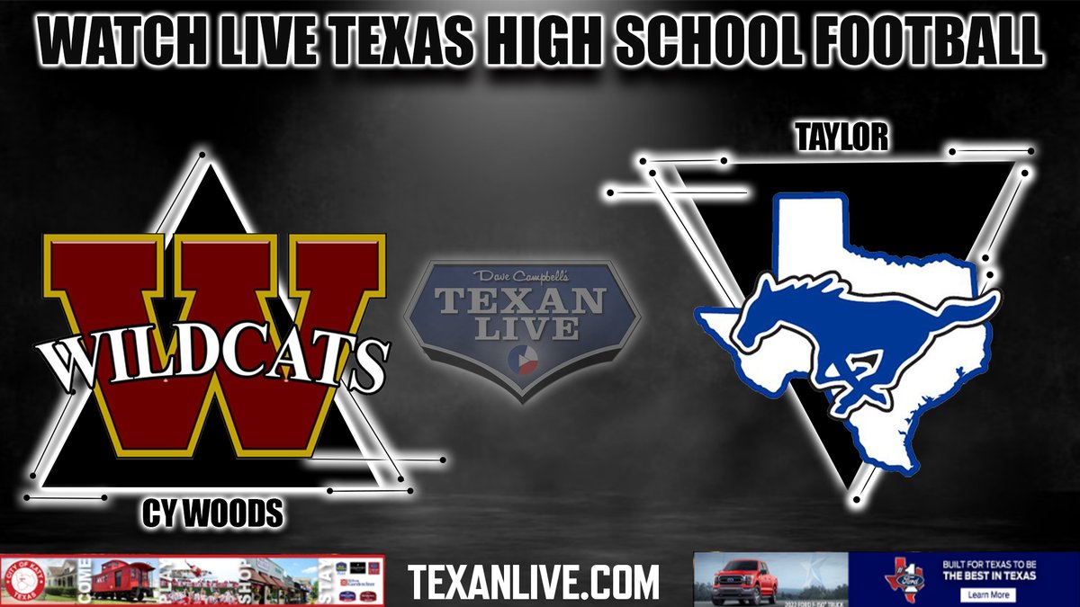 WATCH THIS GAME LIVE 
Cy Woods vs Katy Taylor
Friday 08/26/2022
Coverage begins at 7PM
For the Live Link click here:  bit.ly/3dKHknD

<a href="/CyWoodsFB212/">Cy Woods Football</a> <a href="/CyWoods212/">Cypress Woods HS</a> <a href="/CFISDAthletics/">CFISDAthletics</a> <a href="/CW_Athletics/">Cy Woods Athletics 212</a> <a href="/drogers041/">Dylan Rogers</a> <a href="/KatyISDAthletic/">Katy ISD Athletics</a>
@TaylorMustangFB <a href="/Ian_Flynt/">Ian Flynt</a> <a href="/Dante_Archie24/">Dante' Archie</a>