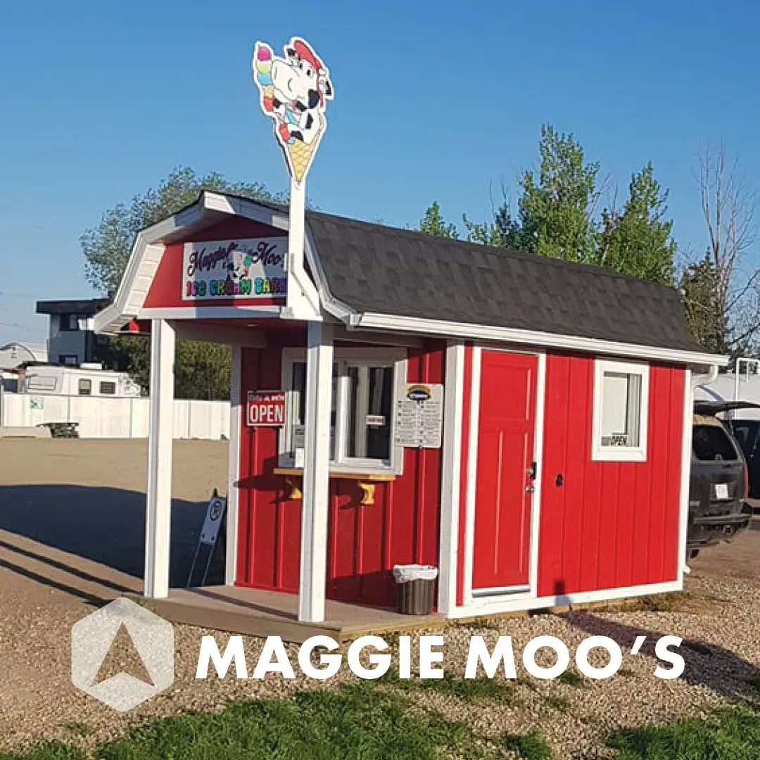 🍦If you're visiting or driving through Calmar, you need to stop at at the adorable + delicious Maggie Moo’s Ice Cream Barn! They have tons of great flavours to please every taste! #DiscoverLeducRegion 📍5001 50 Ave, Calmar #SupportLocal #CalmarAB #IceCream #LocalExperience