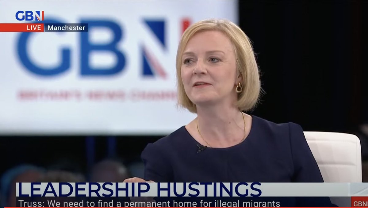 Liz Truss praises GB News, saying that: 'it's not the BBC, you know, you actually get your facts right.'