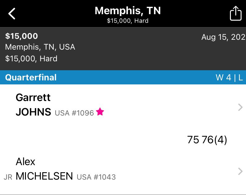 Another big win for G 👏👏👏 He defeats Michelsen 7-5, 7-6(4) in Memphis 🔥