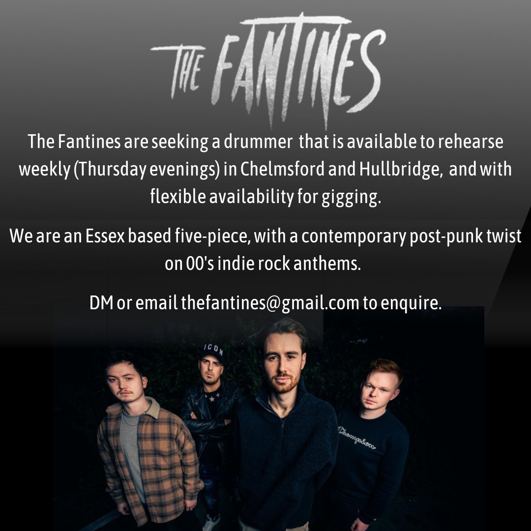 DRUMMER WANTED uk-musicians-wanted.co.uk/drummer-wanted…