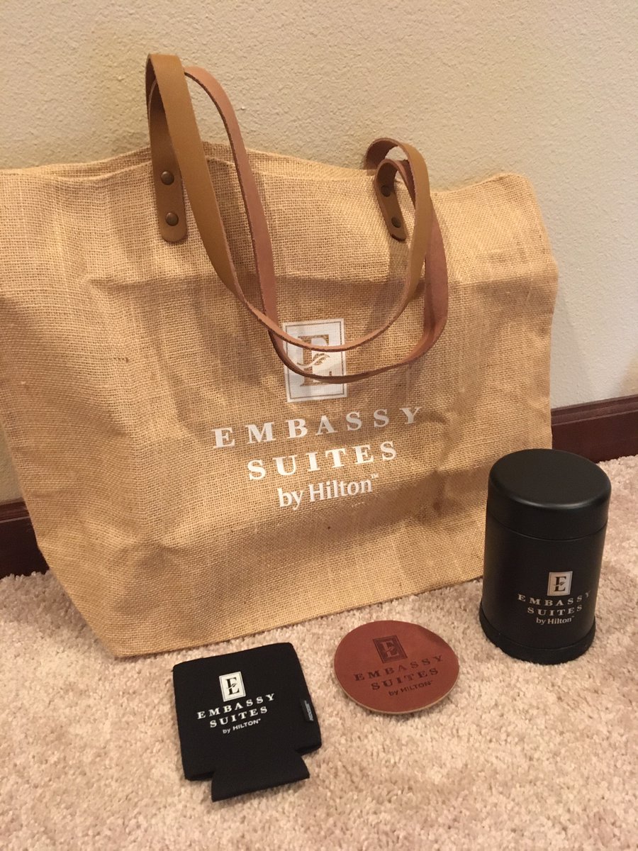 Pan Am Bag (@panambag) on Twitter photo Received the gift box from <a href="/EmbassySuites/">Embassy Suites by Hilton</a>, which included some goodies along with the free night certificate, including a new bag friend for me! Received the gift box from <a href="/EmbassySuites/">Embassy Suites by Hilton</a>, which included some goodies along with the free night certificate, including a new bag friend for me!
