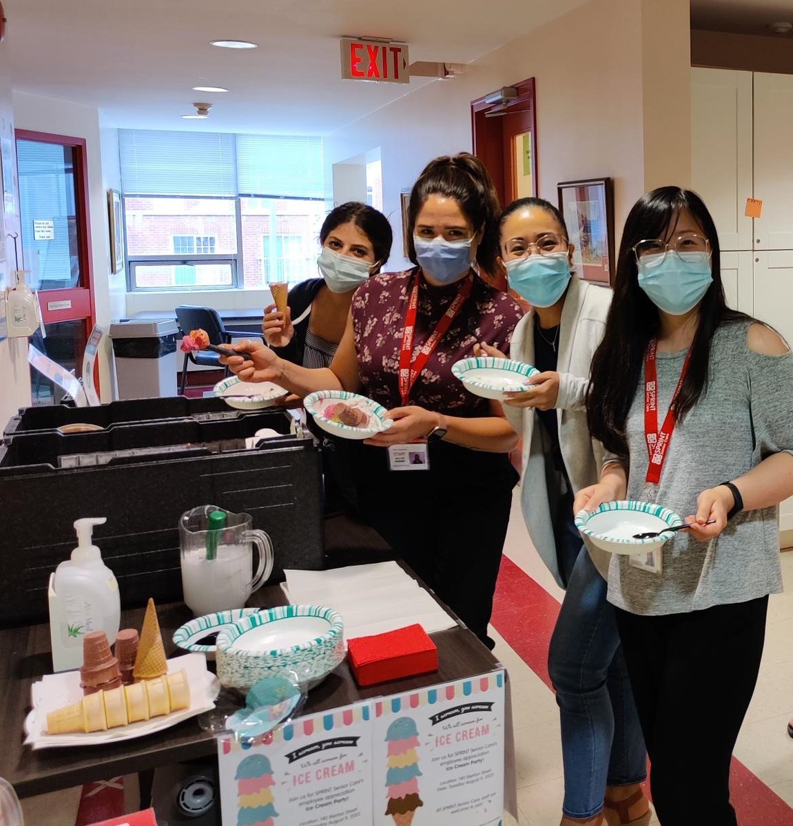 Staff appreciation ice cream party was a success! 🤩🍦