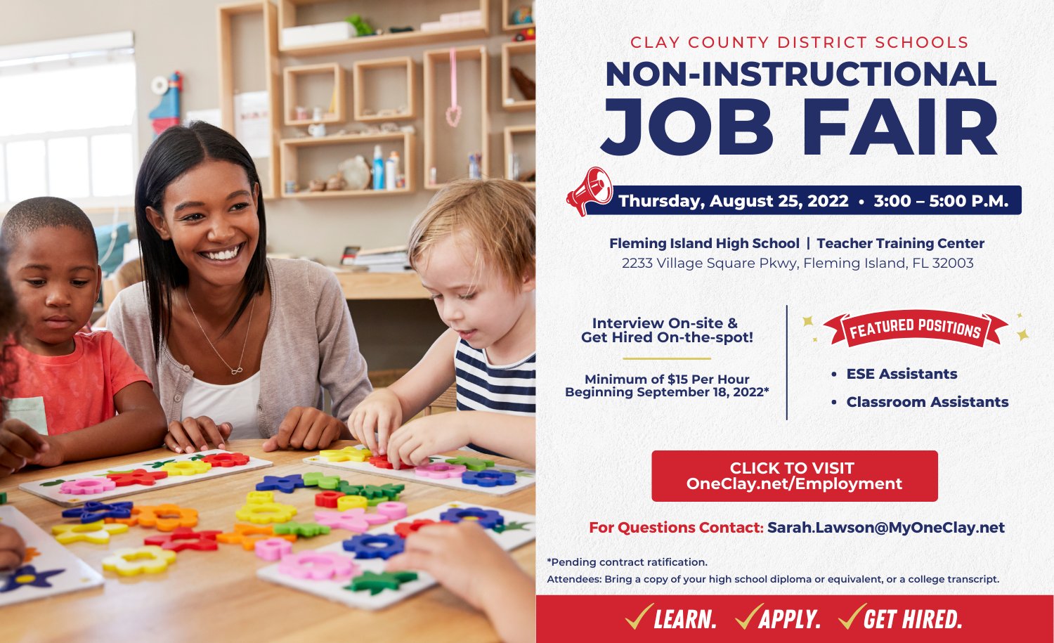 Clay County District Schools on Twitter "CCDS IS HIRING! Join us for