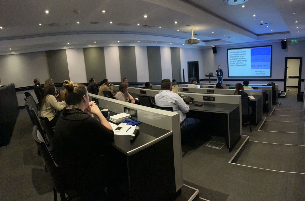 octoberhealth's tweet photo. Our Co-Founder &amp; Co-CEO, @Litsvinnig had the privilege of speaking at the HR Innovation &amp; Tech Fest on the future of employee wellness, highlighting how technology can lead to higher employee engagement and utilisation. #hrtechfestsa #joinpanda https://t.co/GSQR4O9sir